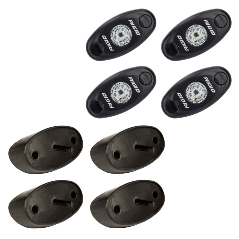 Rigid Industries Rock Light Kit- Blue (4 lights) Rigid Industries Sidemarkers & Indicators  AXOPROS