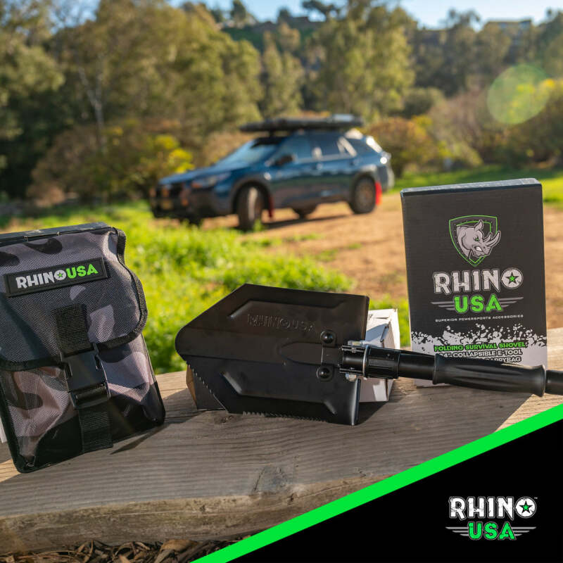 Rhino USA Straight Handle Recovery Shovel W/Pick Rhino USA Camping Equipment  AXOPROS