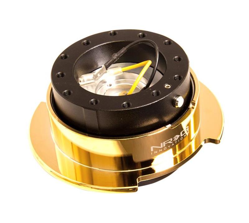 NRG Quick Release Kit Gen 2.5 - Black Body / Chrome Gold Ring NRG Quick Release Adapters  AXOPROS