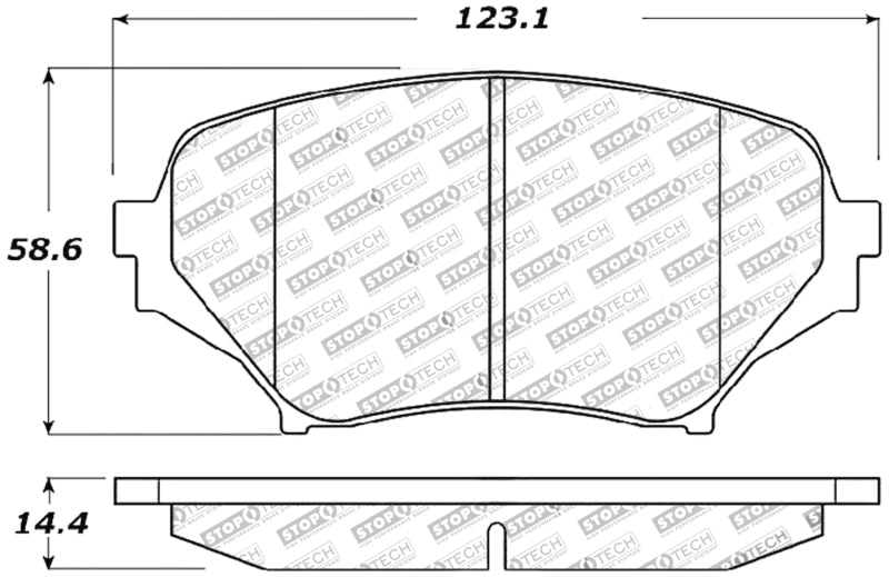 StopTech Performance 06-08 Mazda Miata MX-5 Front Brake Pads Stoptech Brake Pads - Performance  AXOPROS