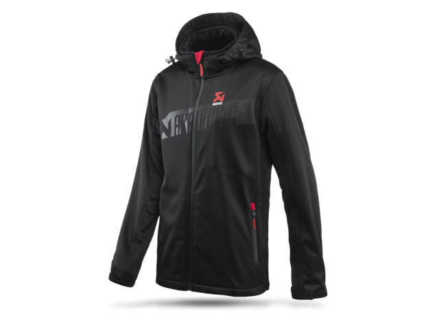 Akrapovic Mens Corpo Softshell Jacket Black - L Akrapovic Headwear  AXOPROS