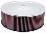 K&N Round Air Filter Assembly 5.25in ID / 5in Height / 5.125in Neck Flange / 1 1/4in Drop Base K&N Engineering Air Filters - Universal Fit  AXOPROS