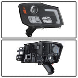 Spyder 04-15 Nissan Titan / 04-07 Nissan Armada V2 Projector Headlights - Black PRO-YD-NTI04-DRL-BK SPYDER Headlights  AXOPROS