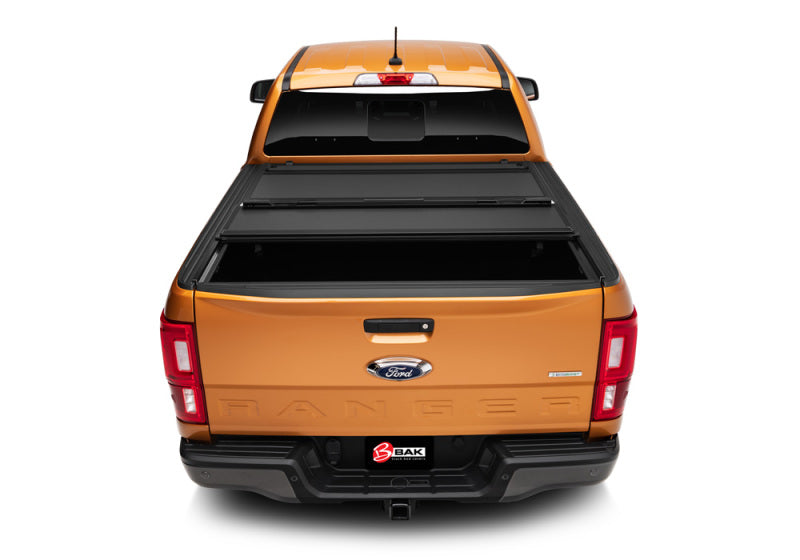 BAK 2024 Ford Ranger BAKFlip MX4 5ft Bed - Hard Folding BAK Tonneau Covers - Hard Fold  AXOPROS