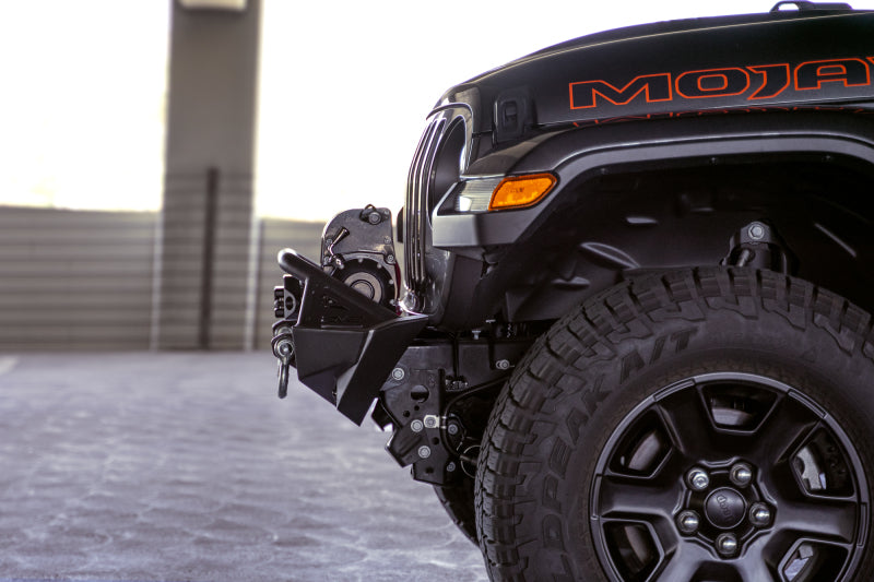 DV8 Offroad 07-23 Jeep Wrangler JK/JL & Gladiator JT FS-1 Series Stubby Front Bumper DV8 Offroad Bumpers - Steel  AXOPROS