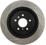 StopTech Infiniti G37 / Nissan 370Z SportStop Slotted & Drilled Front Right Rotor Stoptech Brake Rotors - Slot & Drilled  AXOPROS