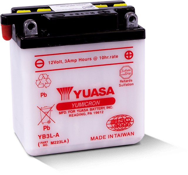 Yuasa Battery Yuasa YB3L-A Yumicron 12-Volt Battery Batteries aftermarket performance part
