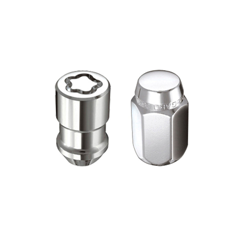 McGard 5 Lug Hex Install Kit w/Locks (Cone Seat Nut) M12X1.5 / 13/16 Hex / 1.5in. Length - Chrome McGard Lug Nuts  AXOPROS