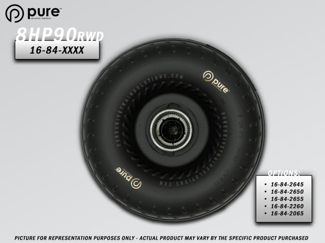 Pure Drivetrain Solutions Pure Drivetrain 8HP90 High Performance Billet Race Torque Converter - 26/50 Stator - RWD Torque Converters aftermarket performance part