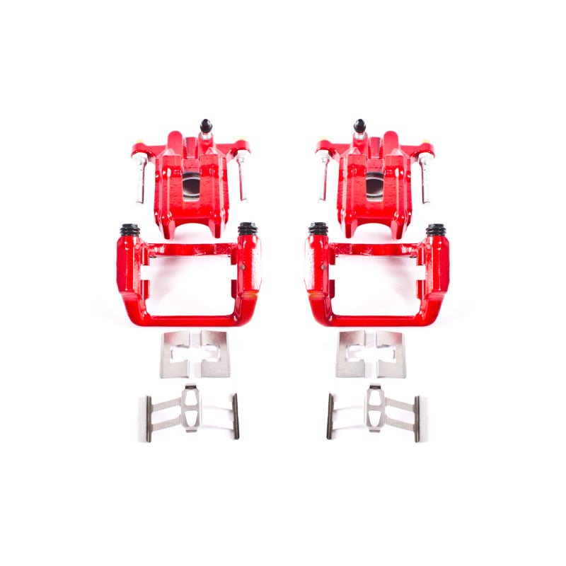 Power Stop 01-03 Acura CL Rear Red Calipers w/Brackets - Pair PowerStop Brake Calipers - Perf  AXOPROS