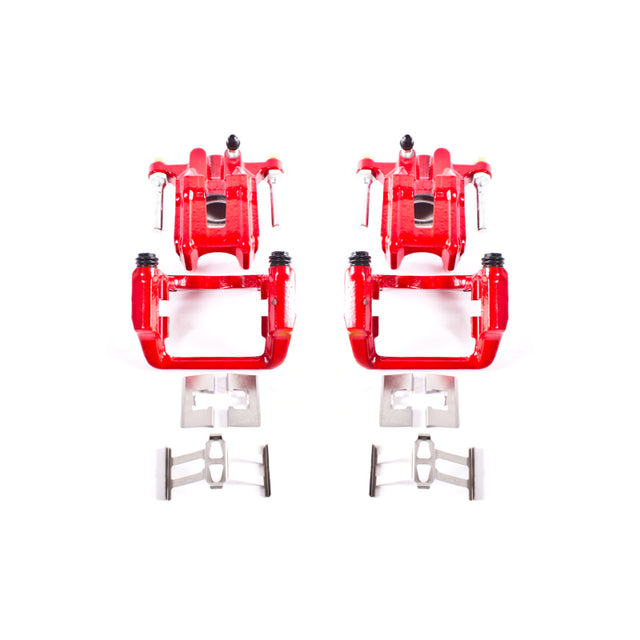Power Stop 01-03 Acura CL Rear Red Calipers w/Brackets - Pair PowerStop Brake Calipers - Perf  AXOPROS