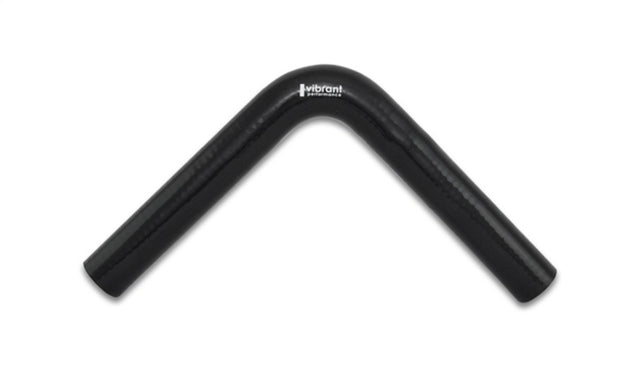 Vibrant 4 Ply Reinforced Silicone Elbow Connector - 1in ID x 8in Leg 90 Deg Elbow (BLACK) Vibrant Silicone Couplers & Hoses  AXOPROS