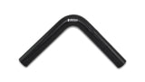 Vibrant 4 Ply Reinforced Silicone Elbow Connector - 1.25in ID x 8in Leg 90 Deg Elbow (BLACK) Vibrant Silicone Couplers & Hoses  AXOPROS