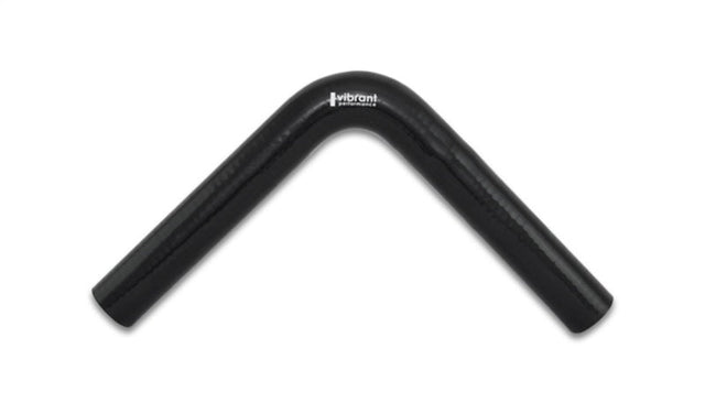 Vibrant 4 Ply Reinforced Silicone Elbow Connector - 1.25in ID x 8in Leg 90 Deg Elbow (BLACK) Vibrant Silicone Couplers & Hoses  AXOPROS