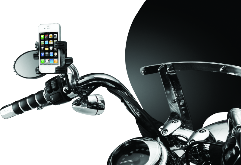 Kuryakyn Tech Connect Standard Cradle For Perch Mount Black Kuryakyn Phone Holders  AXOPROS
