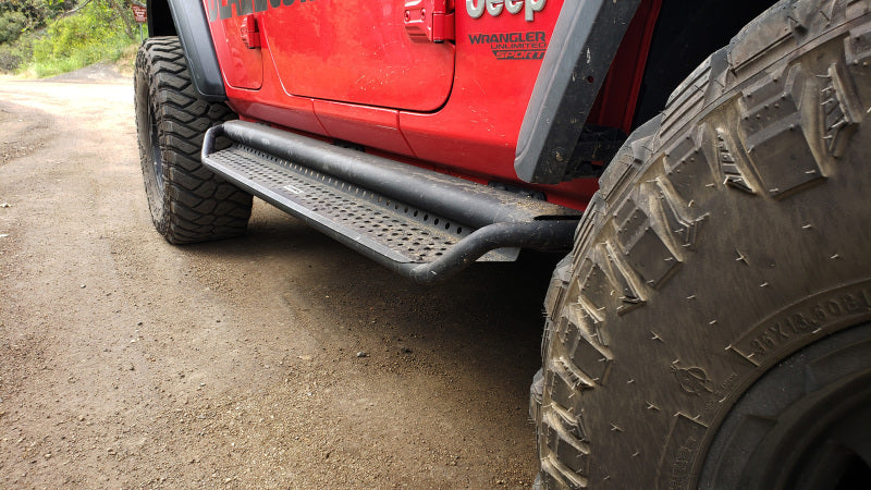 Go Rhino Dominator Extreme D1 Side Steps - Tex Blk - 87in Go Rhino Side Steps  AXOPROS