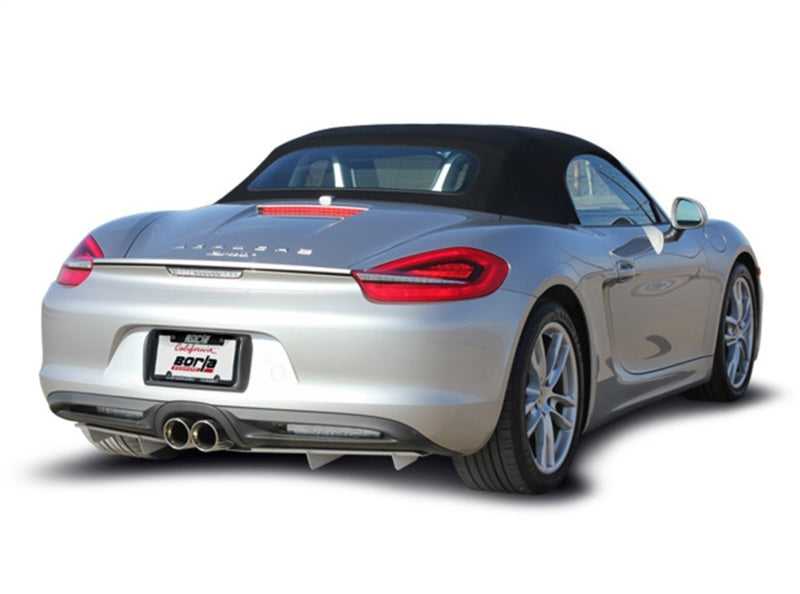 Borla 14-15 Porsche Cayman/Boxster (981) RWD 2Dr Dual Center Rear Exit Catback 4in Tip Exhaust Sys Borla Catback  AXOPROS