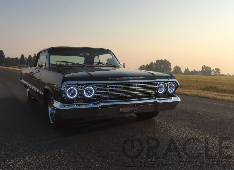Oracle Pre-Installed Lights 5.75 IN. Sealed Beam - White Halo SEE WARRANTY ORACLE Lighting Headlights  AXOPROS