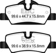 EBC 14+ Mini Hardtop 1.5 Turbo Cooper Ultimax2 Rear Brake Pads EBC Brake Pads - OE  AXOPROS