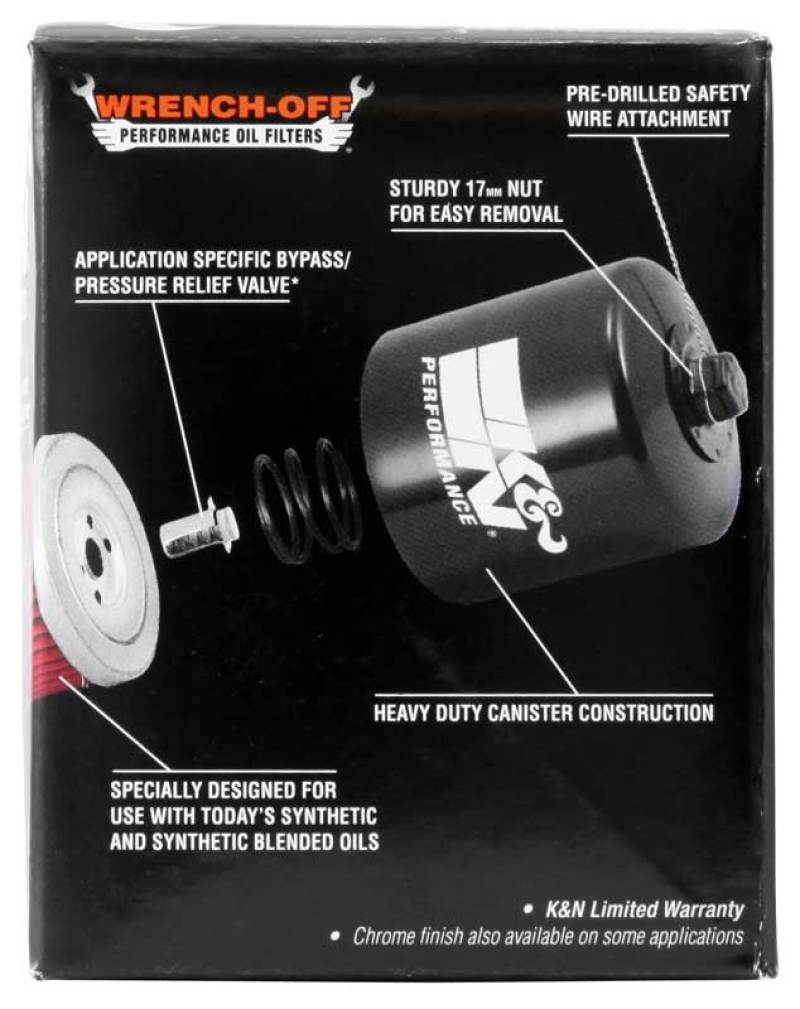 K&N Kawasaki 2.688in OD x 2.781in H Oil Filter K&N Engineering Oil Filters  AXOPROS