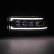 AlphaRex 94-01 RAM 1500 NOVA LED Proj Headlights Alpha-Blk w/Activ Light/Seq Signal/SB DRL AlphaRex Headlights  AXOPROS