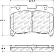 StopTech Performance 5/93-98 Toyota Supra Turbo Front Brake Pads Stoptech Brake Pads - Performance  AXOPROS
