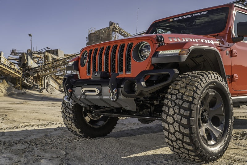 Rugged Ridge Venator Front Bumper 18-20 Jeep Wrangler JL/JT Rugged Ridge Bumpers - Steel  AXOPROS