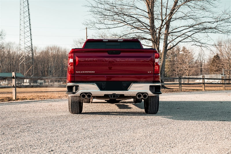 Corsa 2019-2024 Chevrolet Silverado 1500 5.3L 147.5in Wheel Base Cat-Back Dual Rear 4in Polish Tips CORSA Performance Catback  AXOPROS