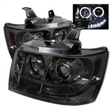 Spyder Chevy Suburban 1500 07-14 Projector Headlights LED Halo LED Smke PRO-YD-CSUB07-HL-SM SPYDER Headlights  AXOPROS