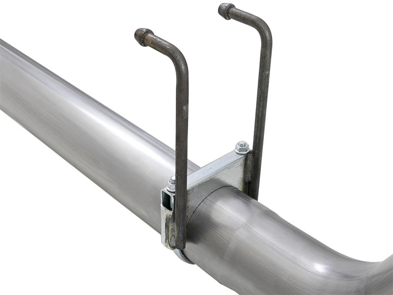 aFe Rebel XD 4in SS DPF-Back Exhaust 17-18 Ford Diesel Trucks V8-6.7L (td) w/ Dual Black Tips aFe DPF Back  AXOPROS