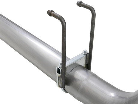 aFe Rebel XD 4in SS DPF-Back Exhaust 17-18 Ford Diesel Trucks V8-6.7L (td) w/ Dual Black Tips aFe DPF Back  AXOPROS