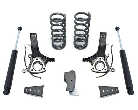 MaxTrac 09-18 RAM 1500 2WD 4.5in/3in MaxPro Spindle Lift Kit w/MaxTrac Shocks Maxtrac Steering Knuckles & Spindles  AXOPROS
