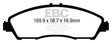 EBC 14+ Acura MDX 3.5 Ultimax2 Front Brake Pads EBC Brake Pads - OE  AXOPROS