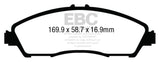 EBC 14+ Acura MDX 3.5 Ultimax2 Front Brake Pads EBC Brake Pads - OE  AXOPROS