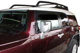AVS 07-14 Toyota FJ Cruiser Ventvisor Outside Mount Window Deflectors 2pc - Smoke AVS Wind Deflectors  AXOPROS