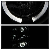 Spyder GMC Sierra 1500/2500 07-13 Projector Headlights LED Halo- LED Blk Smke PRO-YD-GS07-HL-BSM SPYDER Headlights  AXOPROS
