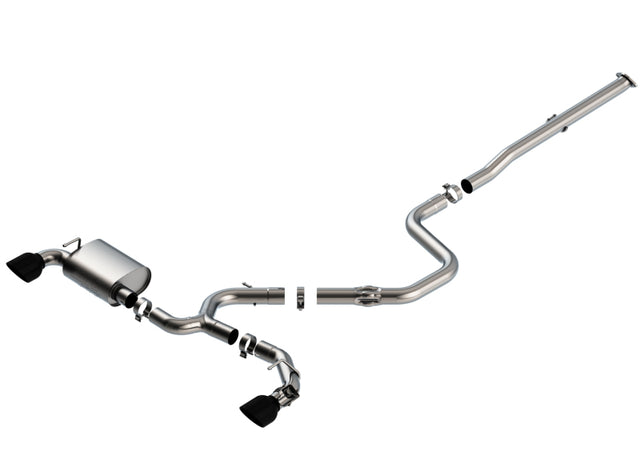 Borla 19-20 Hyundai Veloster N 2.0L I4 MT FWD 2DR 3in ATAK CatBack Exhaust w/ Black Chrome Tips Borla Catback  AXOPROS