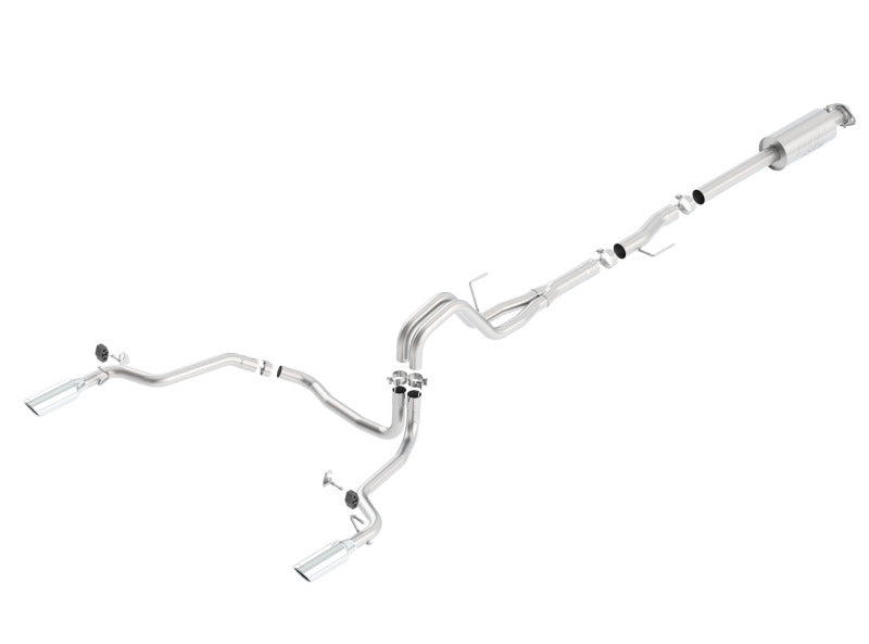 Borla 15-16 Ford F-150 3.5L EcoBoost Ext. Cab Std. Bed Catback Exhaust ATAK Single Split Rear Exit Borla Catback  AXOPROS