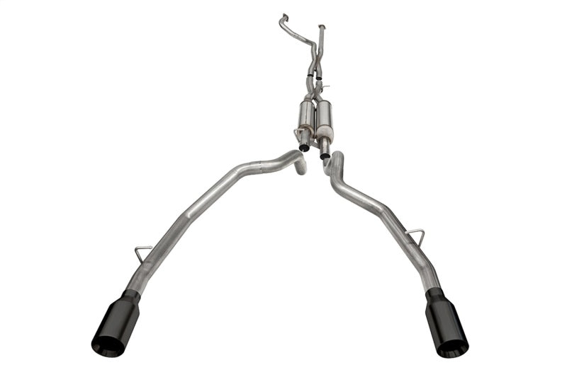 Corsa 2021-2024 Dodge Ram TRX Crew Cab Xtreme Catback Exhaust Dual Rear Black Tip CORSA Performance Catback  AXOPROS