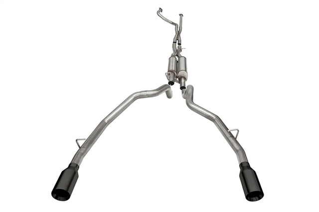 Corsa 2021-2024 Dodge Ram TRX Crew Cab Xtreme Catback Exhaust Dual Rear Black Tip CORSA Performance Catback  AXOPROS
