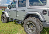 N-Fab Podium LG 2019 Jeep Wrangler JT 4DR Truck - Full Length - Tex. Black - 3in N-Fab Side Steps  AXOPROS