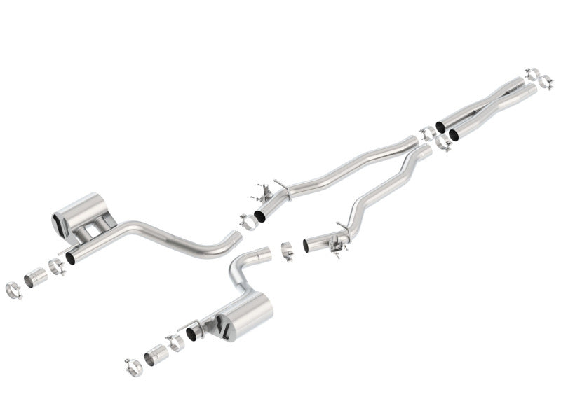 Borla 15-16 Dodge Challenger Hellcat 6.2L V8 ATAK w/ Valve Simulator CB Exhaust Factory Valance Borla Catback  AXOPROS