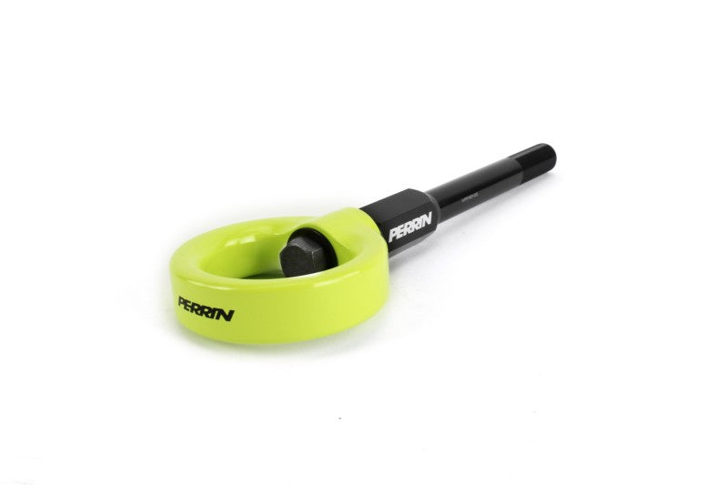 Perrin 02-07 Subaru WRX/STI Tow Hook Kit (Front) - Neon Yellow Perrin Performance Tow Hooks  AXOPROS