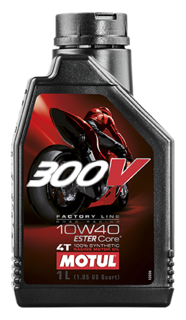 Motul 1L Synthetic-ester Oil 300V Factory Line Road Racing 10W40 Motul Motor Oils  AXOPROS
