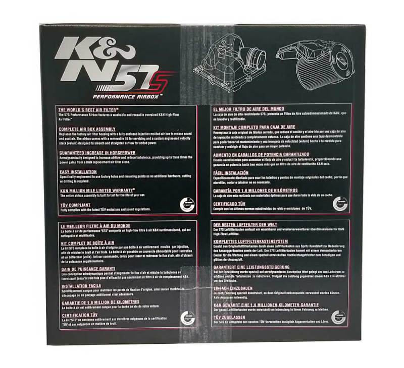 K&N Performance Intake Kit 2018 Volkswagen Golf Sportsvan 1.2L K&N Engineering Cold Air Intakes  AXOPROS
