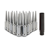 Mishimoto Steel Spiked Lug Nuts M12x1.5 20pc Set - Chrome Mishimoto Lug Nuts  AXOPROS