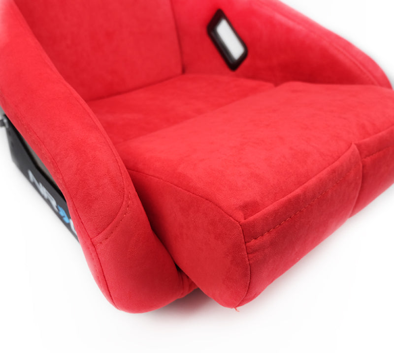 NRG FRP Bucket Seat ULTRA Edition - Medium (Red Alcantara/Pearlized Back) NRG Race Seats  AXOPROS
