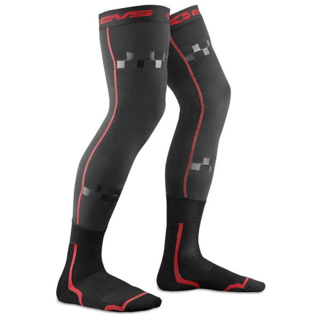 EVS Fusion Sock Combo Black/Red - Small/Medium EVS Footwear  AXOPROS