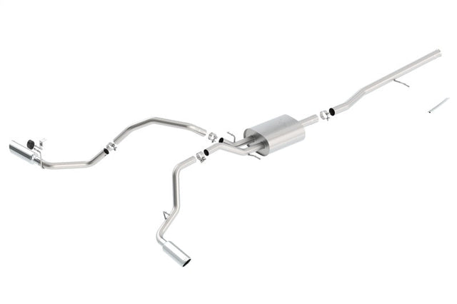 Borla 14 Silv/Sierra C/B Exh ATAK 1500 5.3L V8 AT/MT 2&4WD Ext Cab Split Side Exit Borla Catback  AXOPROS