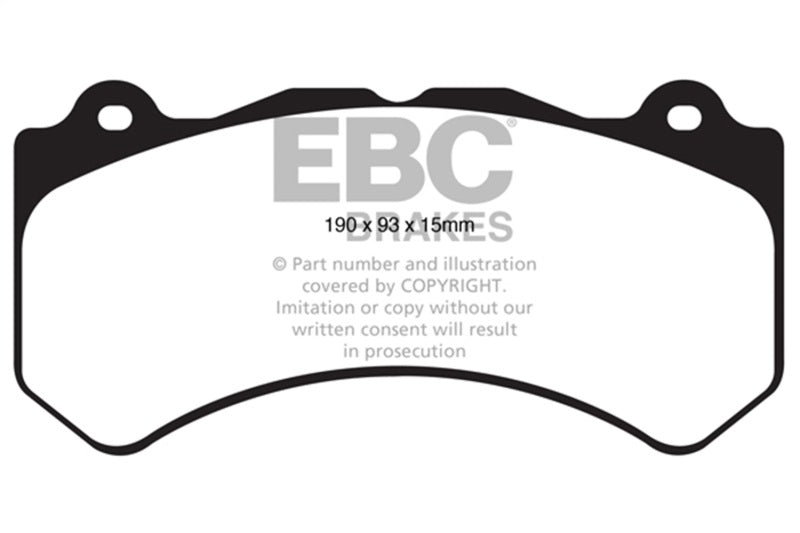 EBC 16+ Cadillac ATS-V 3.6 Twin Turbo Redstuff Front Brake Pads EBC Brake Pads - Performance  AXOPROS
